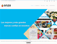 Tablet Screenshot of onzaperu.com
